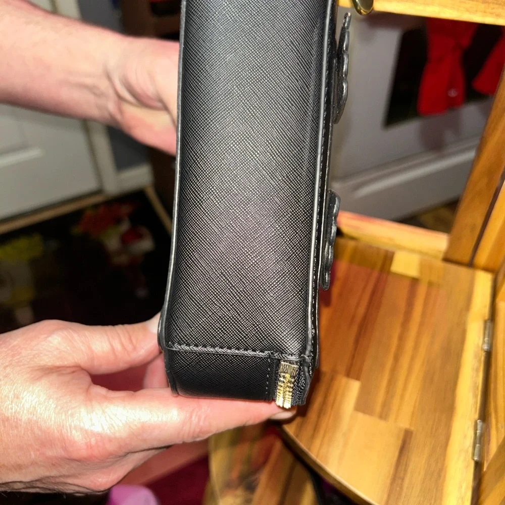 Karl Lagerfeld Black Leather Crossbody - Picture 6 of 8